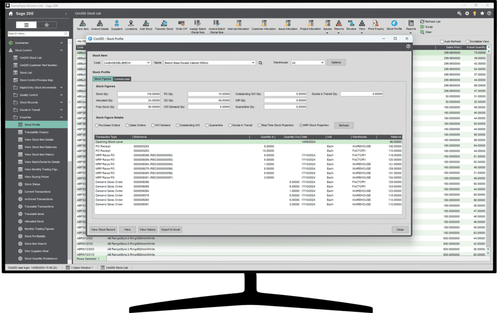 Cim200 - Enhanced Stock Control Software for Sage 200