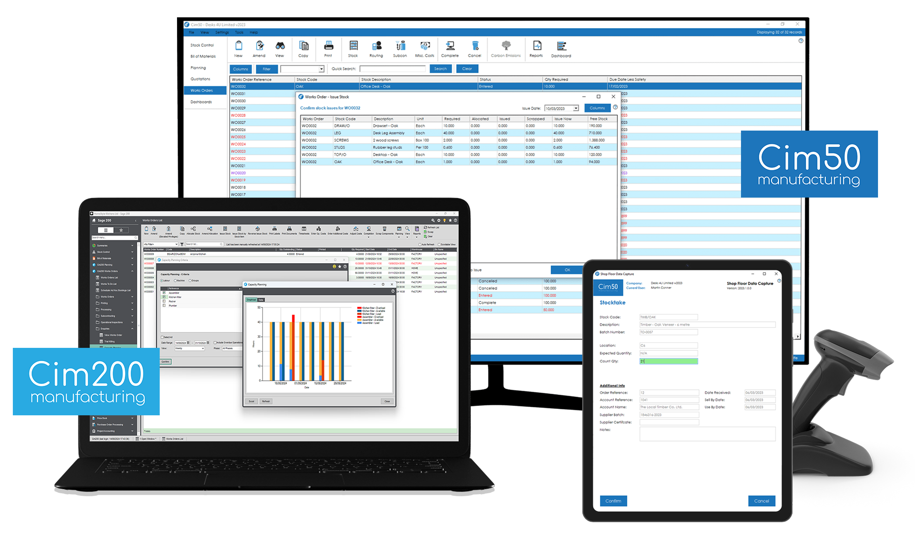 CIm50 Manufacturing and Cim200 Manufacturing for Sage